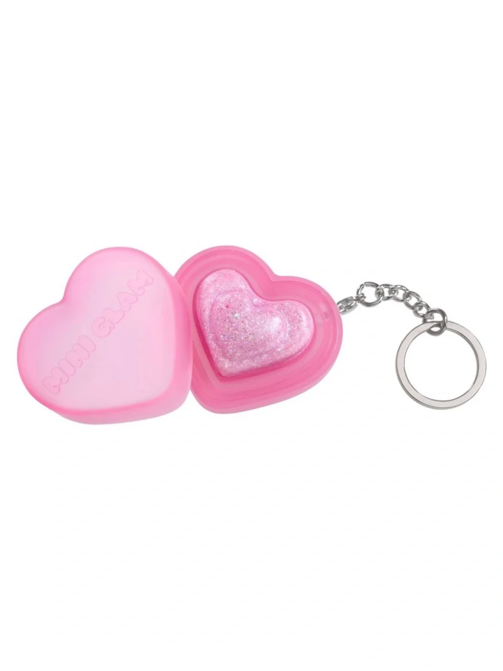 Mini Glam Cosmetics Pink Heart Glittery Balm Berry